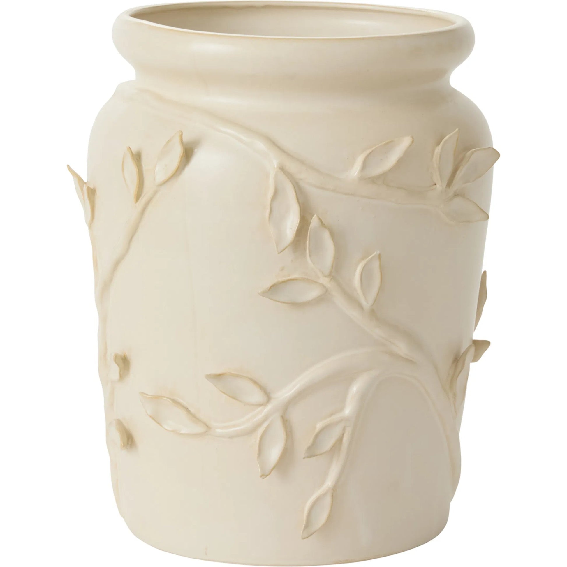 Gracious Vase by Accent Decor in off, white. Made from ceramic in a unique style.
