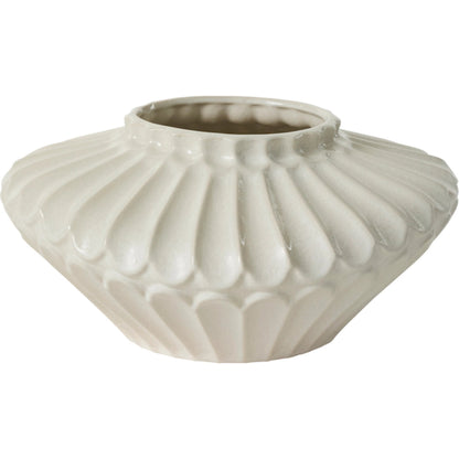 Ilaria Vase by Accent Decor in off, white. Made from ceramic in a unique style.