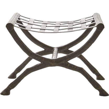 Giddy Up Bench by Global Views in bronze. Made from cast iron in a eclectic & global style.
