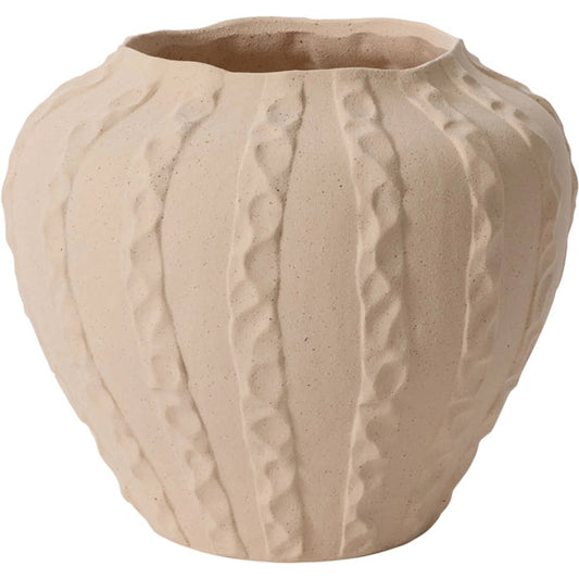 Argos Vase by Accent Decor in off, white. Made from ceramic in a unique style.
