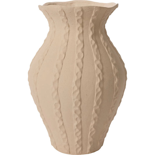 Argos Vase by Accent Decor in off, white. Made from ceramic in a unique style.