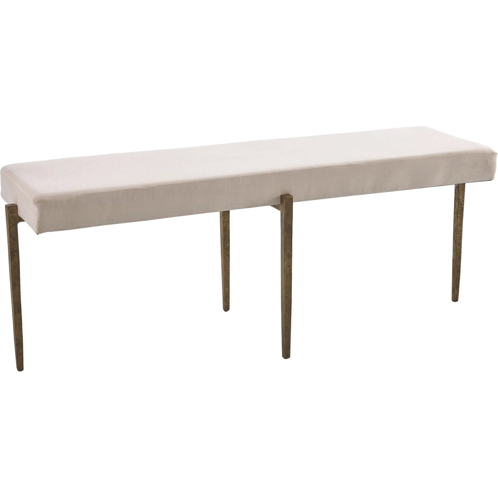 Laforge Bench by Global Views. Made from iron in a modern style.