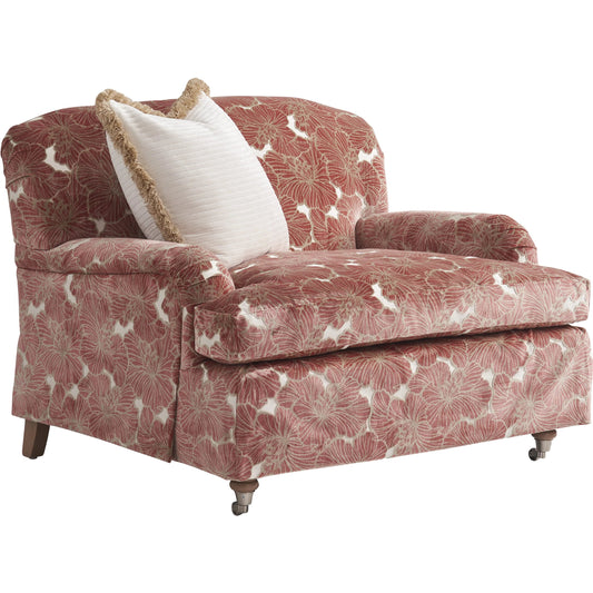 Athos Chair with Pewter Casters by Lexington in nouveau. Made from unique in a unique style.