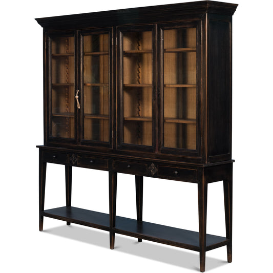 Beacon Hill Display Case by Sarreid Ltd.. Made from solid pine, glass in a traditional style.