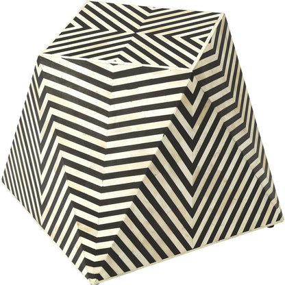 Zanzibar Bone Inlay Accent Table by Butler Specialty Company in black and black bone inlay. Made from bone inlay, mdf, resin in a eclectic & global style.