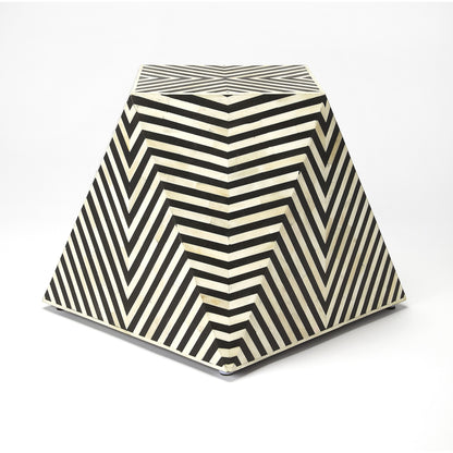 Zanzibar Bone Inlay Accent Table by Butler Specialty Company in black and black bone inlay. Made from bone inlay, mdf, resin in a eclectic & global style.