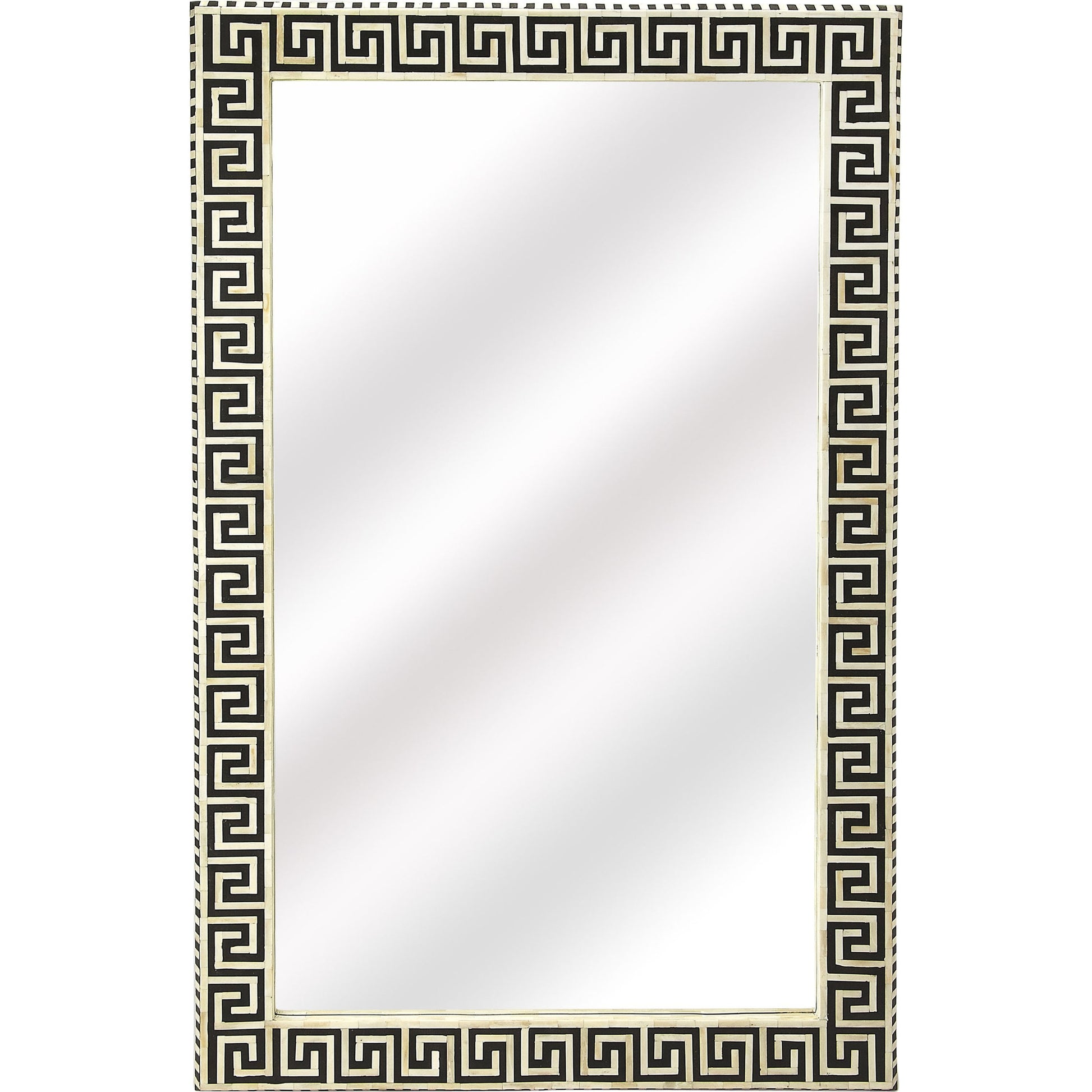 Eternity Wall Mirror by Butler Specialty Company in black and black bone inlay. Made from bone inlay, mdf, mirrored glass, resin in a transitional style.