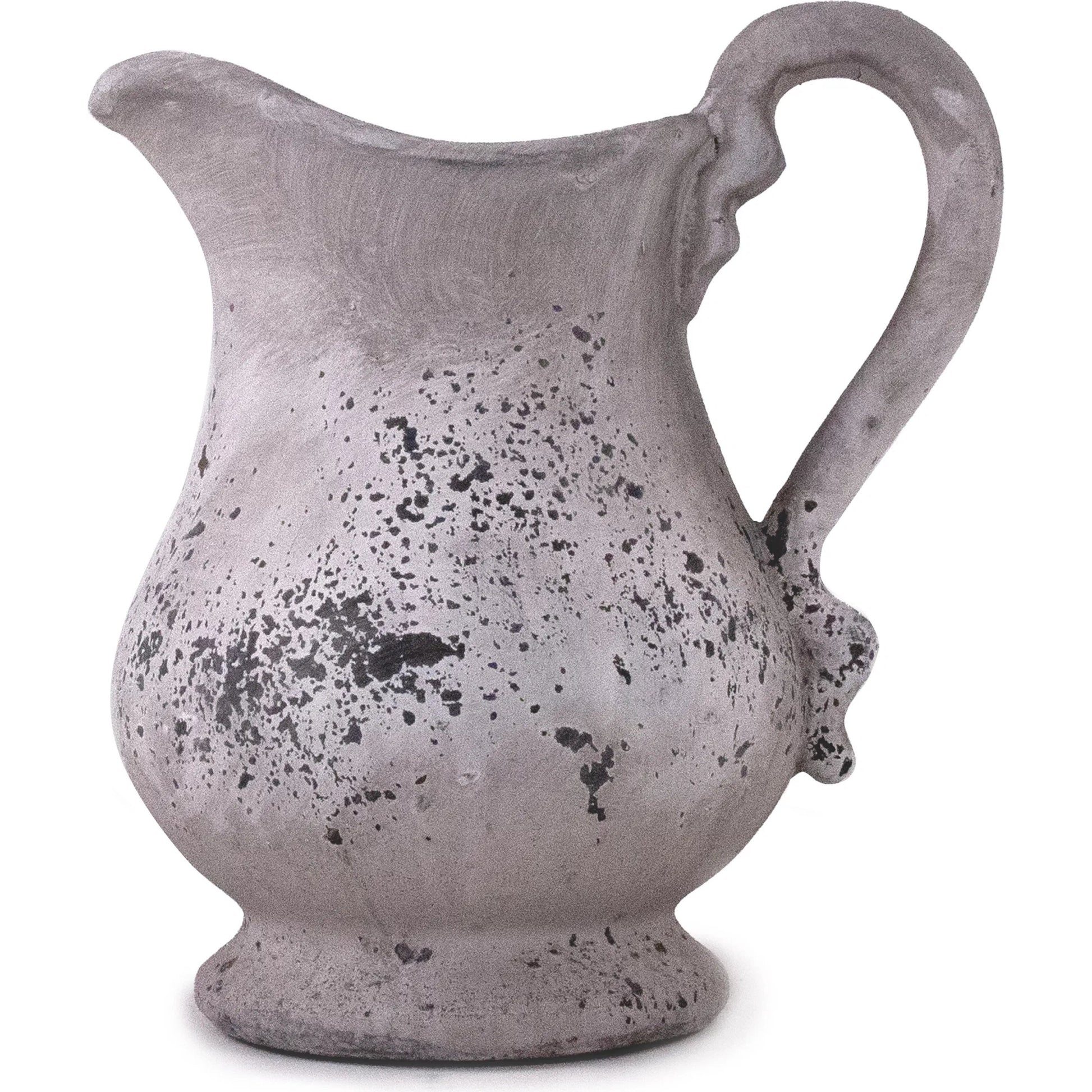 Distressed Grey Wash Pitcher by Zentique in distressed grey wash. Made from terracotta in a cottage & farmhouse style.