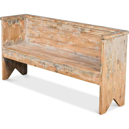 Beach House Bench by Sarreid Ltd.. Made from solid pine in a cottage & farmhouse style.