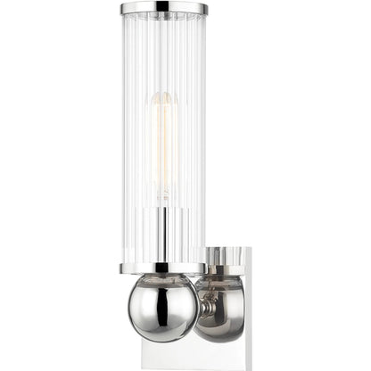 Malone Wall Sconce by Hudson Valley. Made from steel in a transitional style.