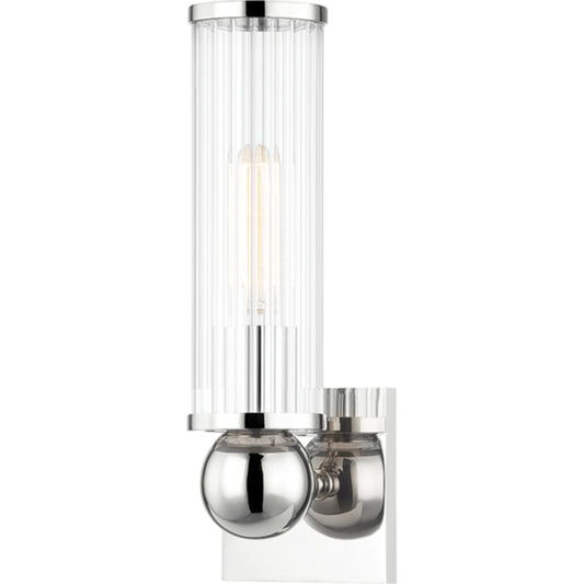 Malone Wall Sconce by Hudson Valley. Made from steel in a transitional style.