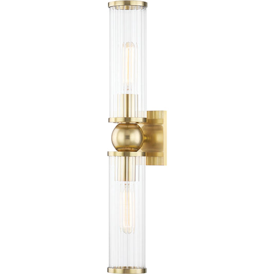 Malone Wall Sconce by Hudson Valley. Made from steel in a transitional style.