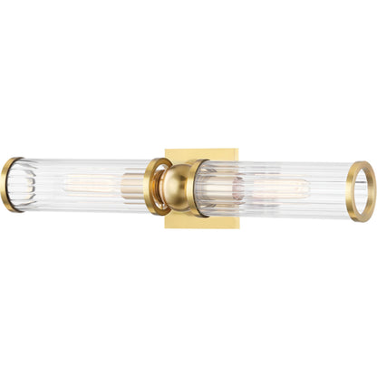 Malone Wall Sconce by Hudson Valley. Made from steel in a transitional style.