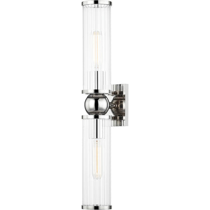 Malone Wall Sconce by Hudson Valley. Made from steel in a transitional style.