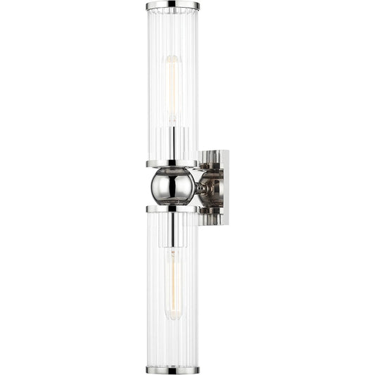 Malone Wall Sconce by Hudson Valley. Made from steel in a transitional style.