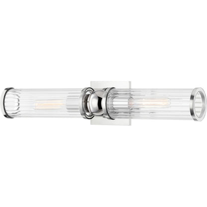 Malone Wall Sconce by Hudson Valley. Made from steel in a transitional style.