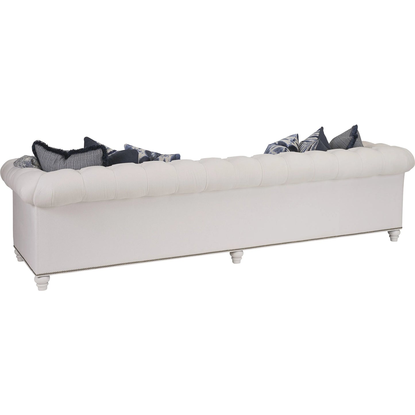 002 SI-2540430 | Additional Silo | Carmen Long Sofa by Barclay Butera in white, ivory and white. Made from mahogany, fabric in a unique style.