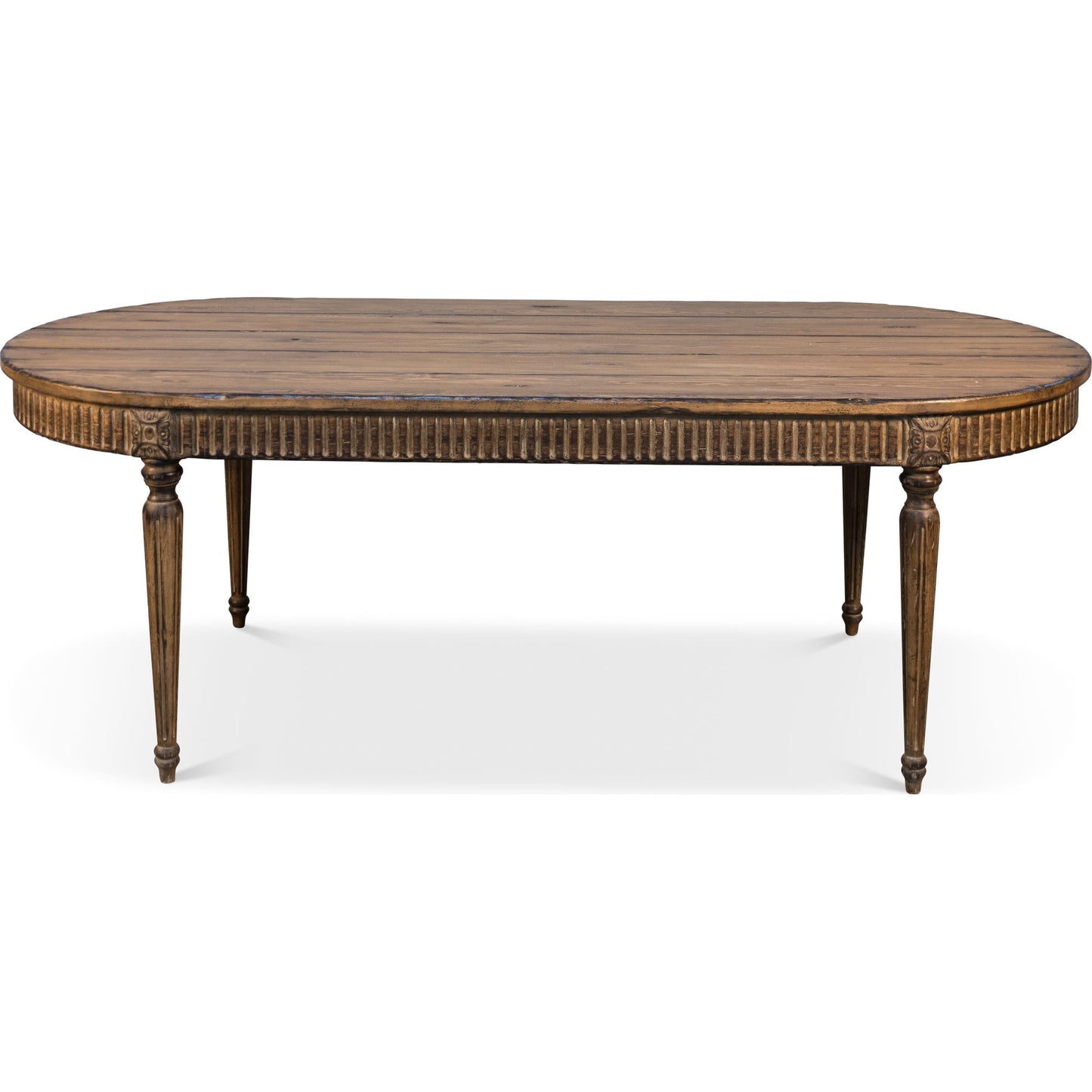 003 SR-770265 | Additional Silo | French Antique Reproduction Dining Table by Sarreid Ltd. in tan and time worn sun burned finish. Made from pine in a cottage & farmhouse style.