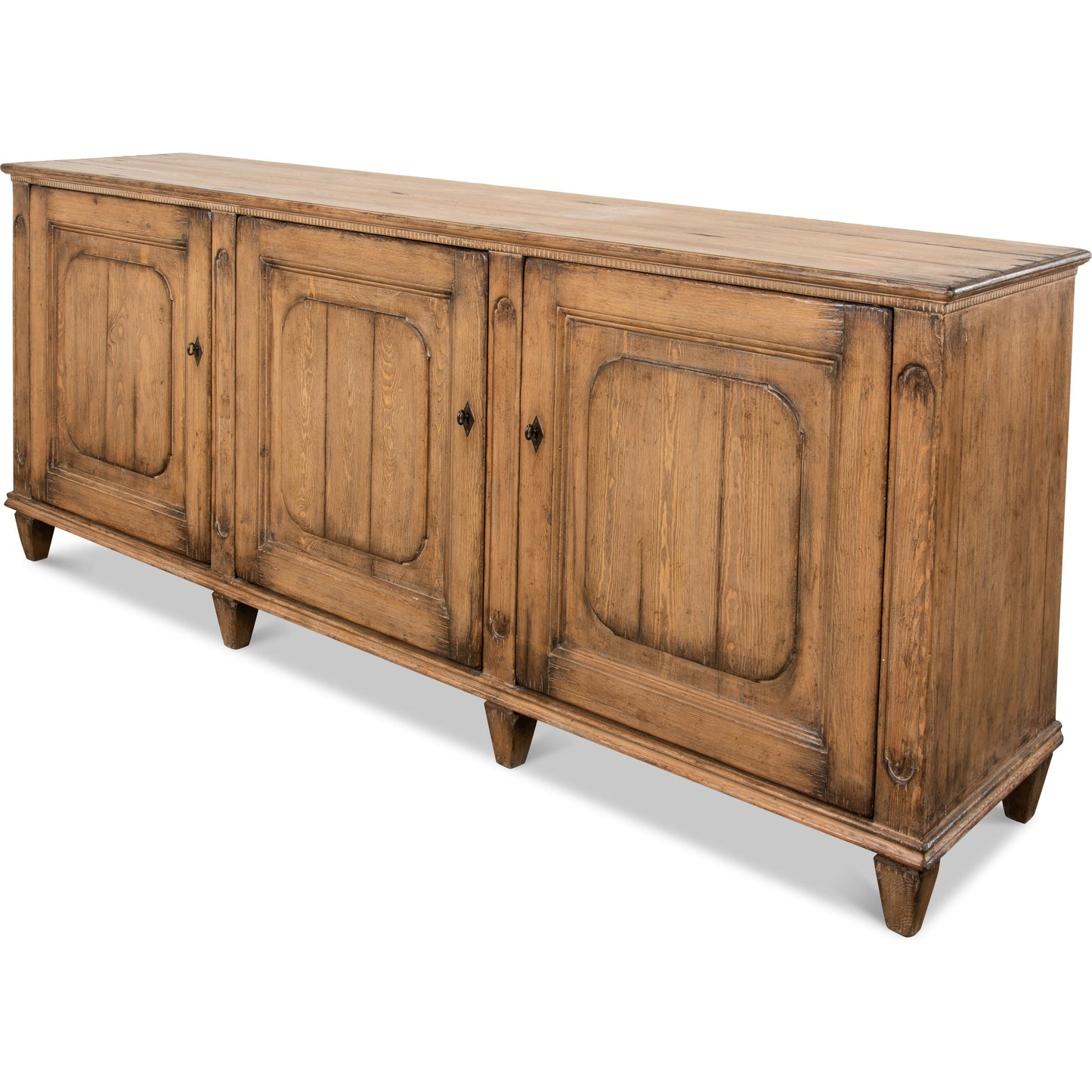 001 SR-857715 | Primary Silo | French Country Sideboard by Sarreid Ltd. in tan and 3 doors 3 removable shelves. Made from pine in a rustic style.