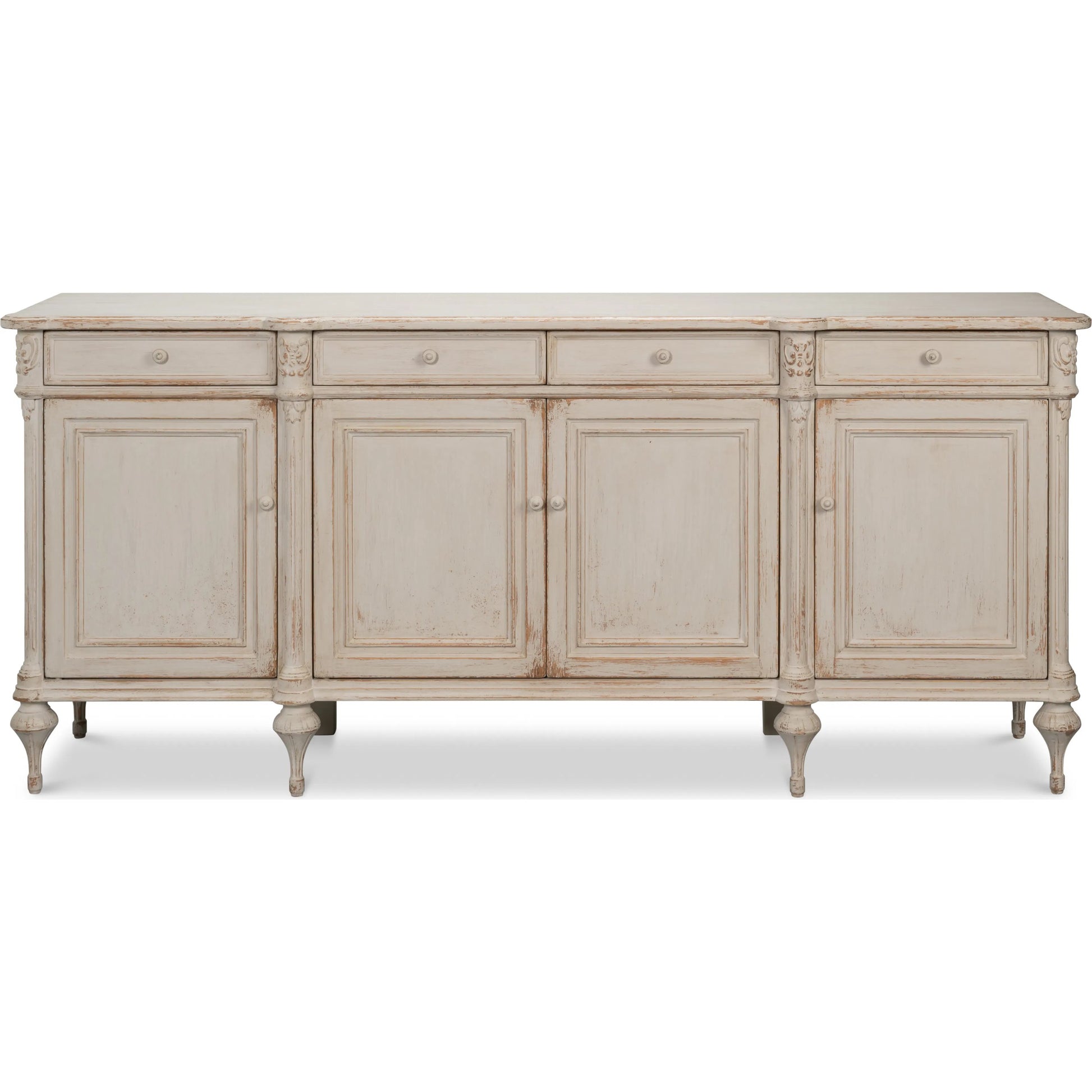 Lilac Sideboard by Sarreid Ltd. in white pine. Made from unique in a traditional style.