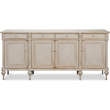 Lilac Sideboard by Sarreid Ltd. in white pine. Made from unique in a traditional style.