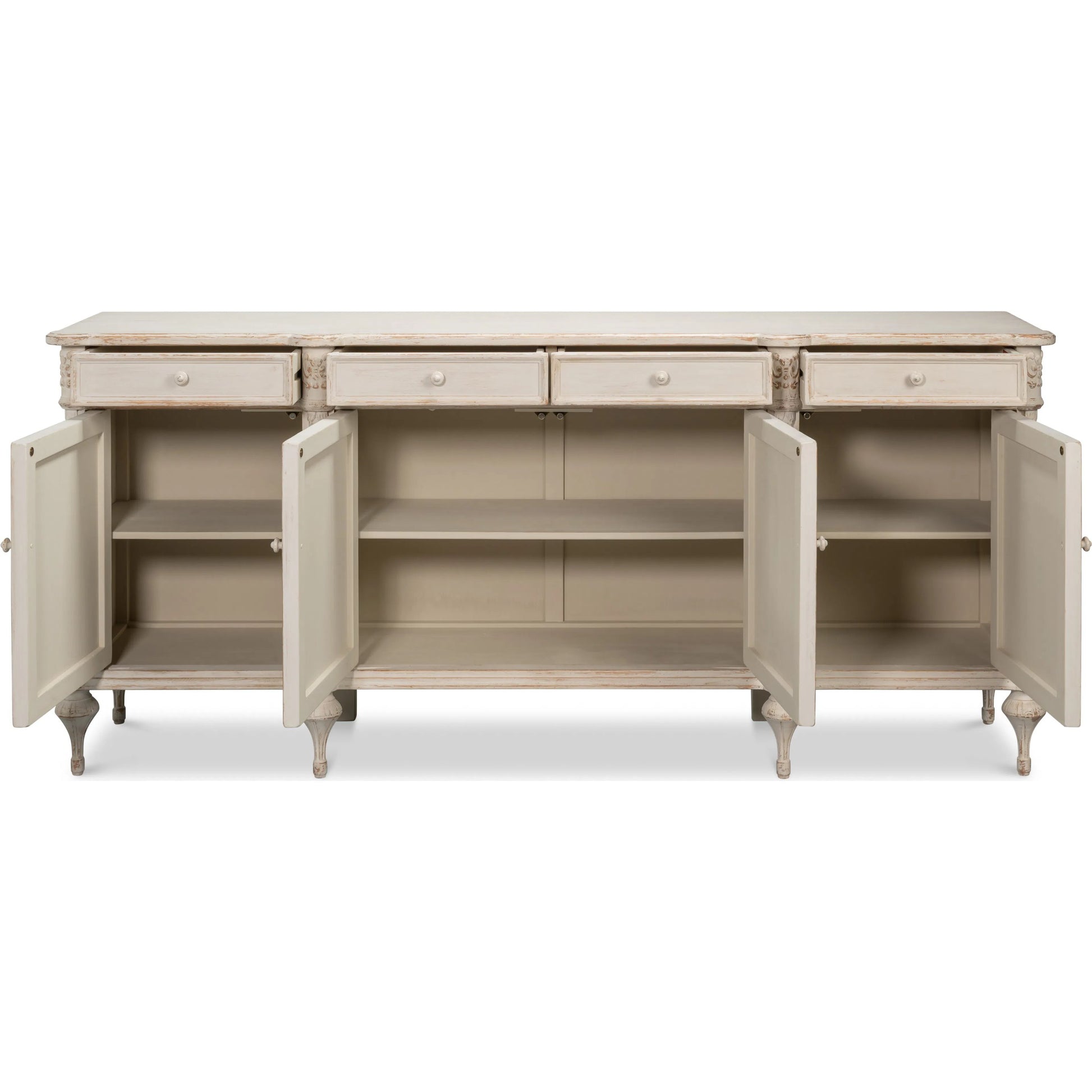 Lilac Sideboard by Sarreid Ltd. in white pine. Made from unique in a traditional style.