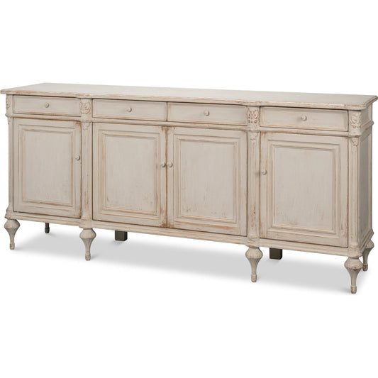 001 SI-2462103 | Primary Silo | Lilac Sideboard by Sarreid Ltd. in white pine. Made from unique in a unique style.