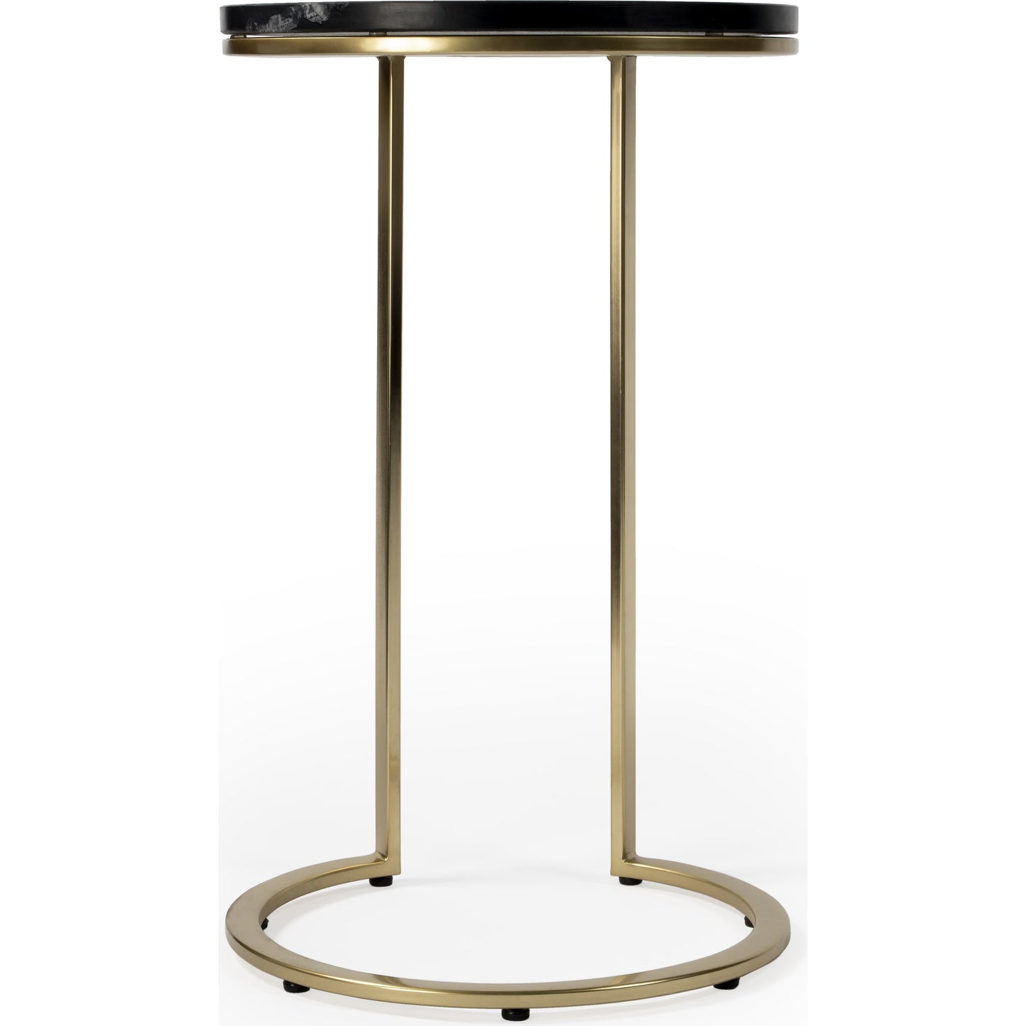 003 SI-1822359 | Additional Silo | Shounderia Accent Table by Butler Specialty Company in black and black marble. Made from stainless steel, marble in a modern style.