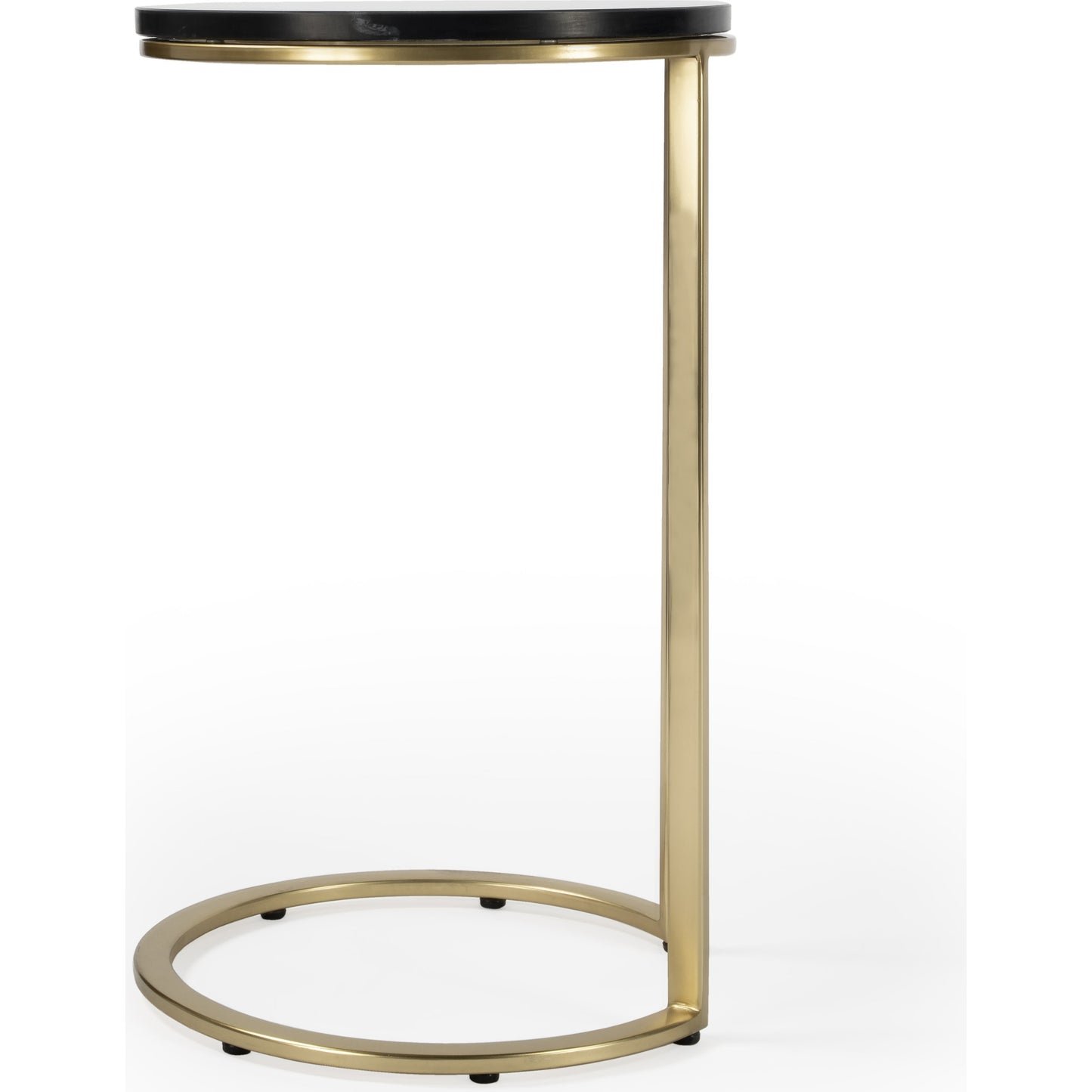 004 SI-1822359 | Additional Silo | Shounderia Accent Table by Butler Specialty Company in black and black marble. Made from stainless steel, marble in a modern style.