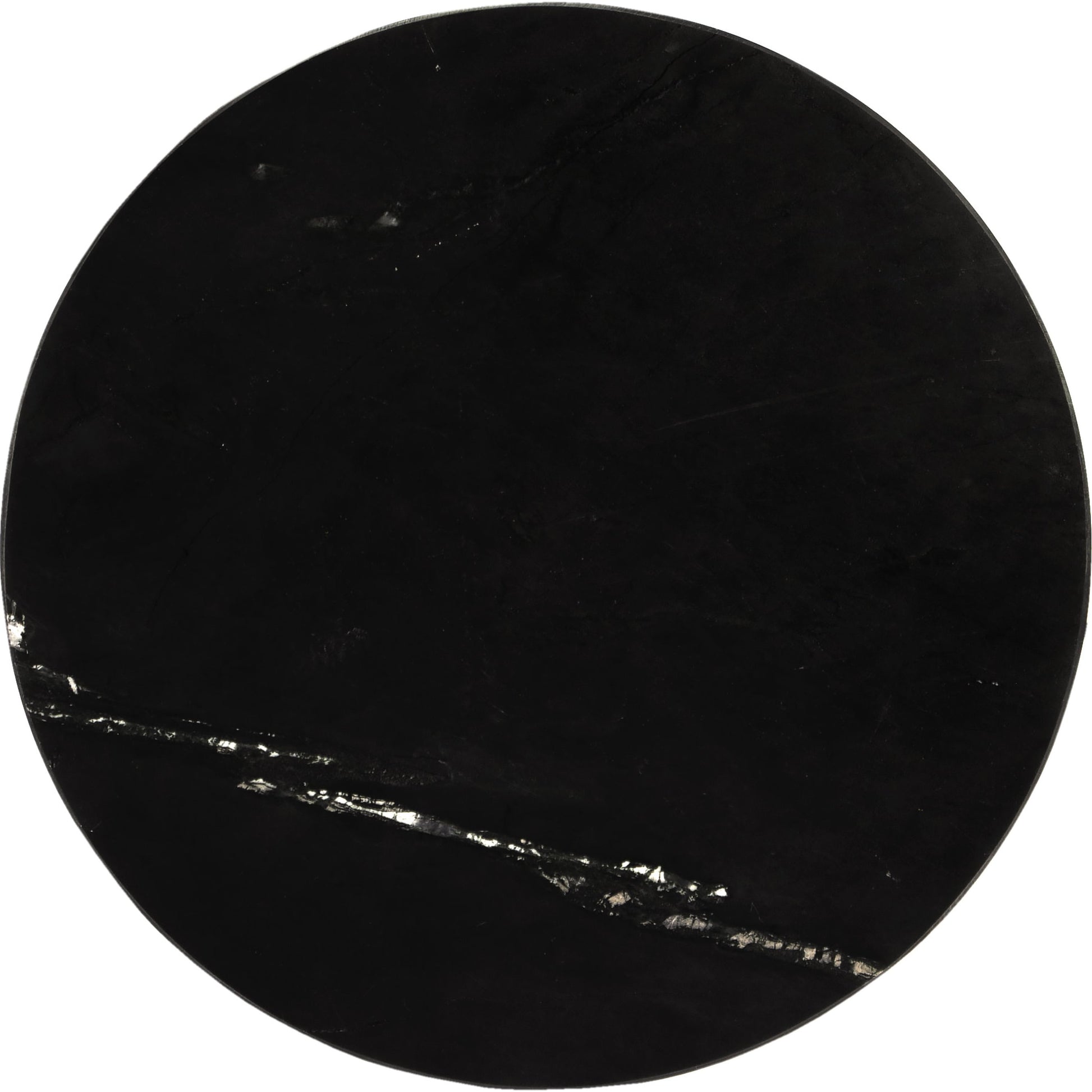 Shounderia Accent Table by Butler Specialty Company in black and black marble. Made from stainless steel, marble in a modern style.