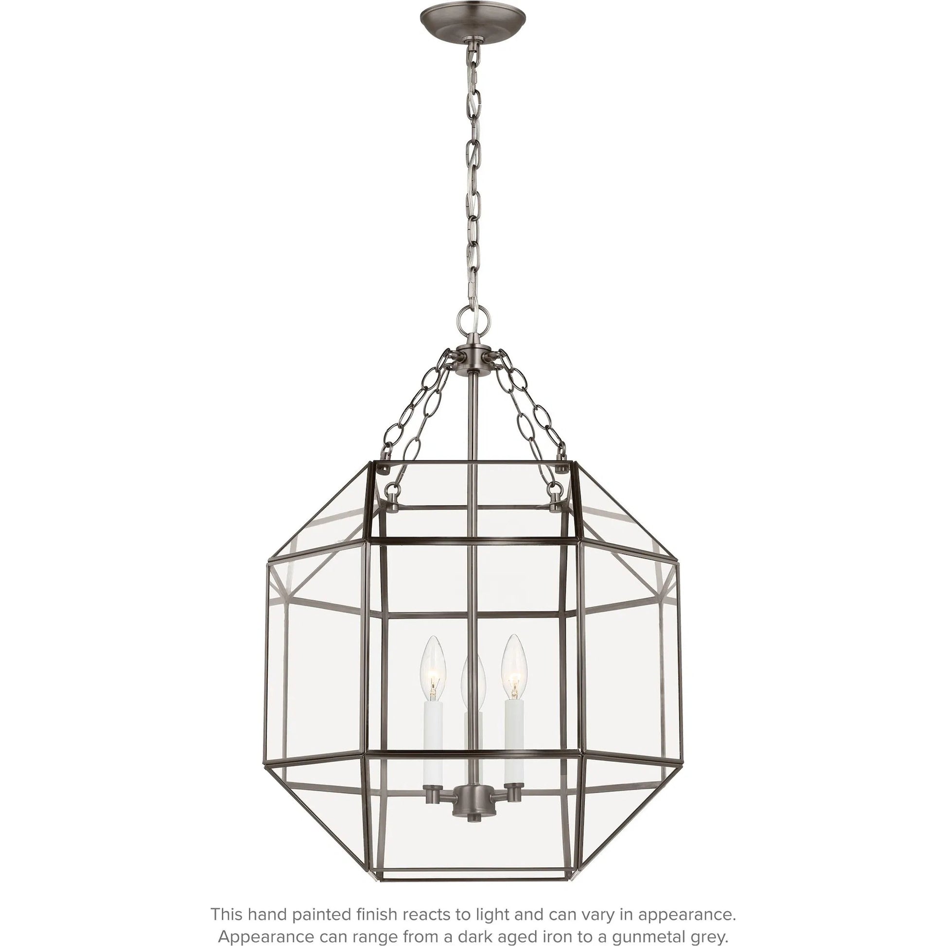 Morrison Medium Three Light Lantern by Visual Comfort & Co.. Made from steel in a unique style.