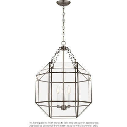 Morrison Medium Three Light Lantern by Visual Comfort & Co.. Made from steel in a unique style.