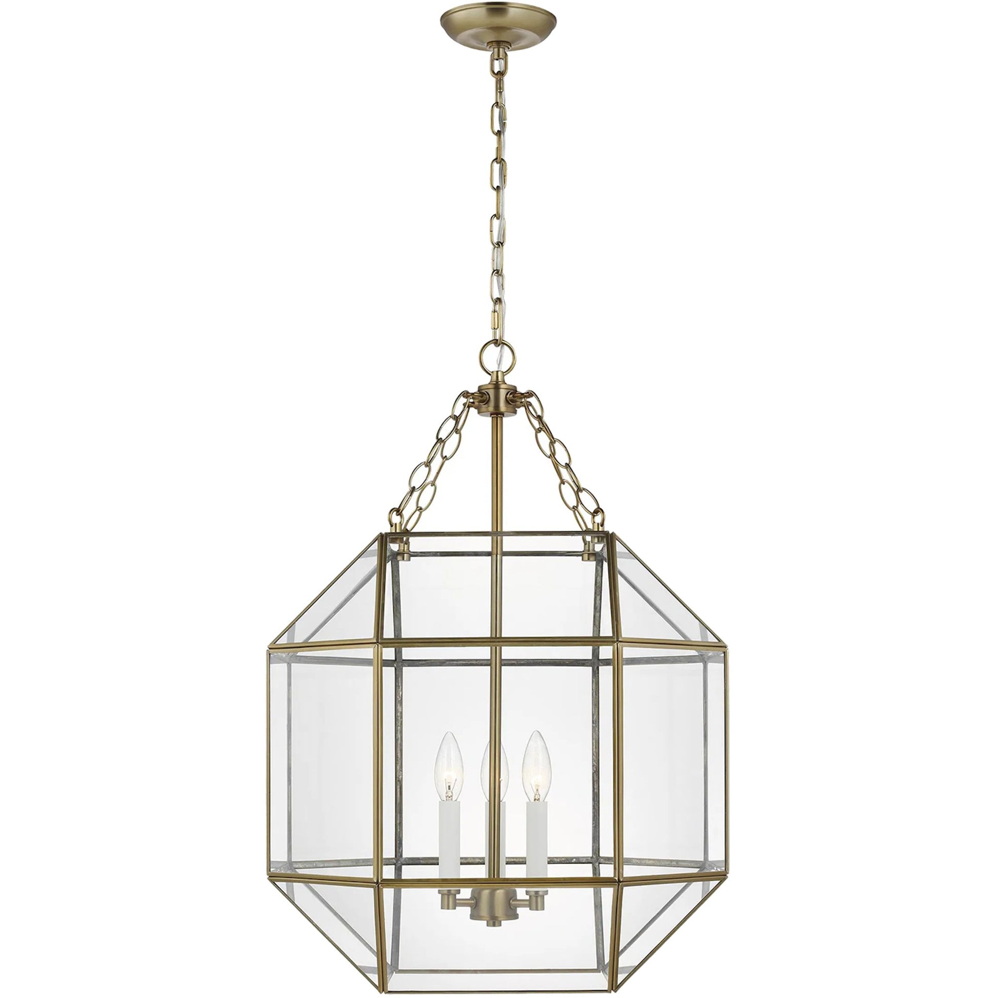 Morrison Medium Three Light Lantern by Visual Comfort & Co.. Made from steel in a unique style.