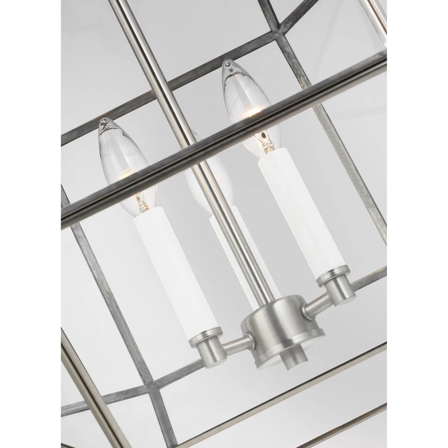 009 SI-2226747 | Closeup | Morrison Medium Three Light Lantern by Visual Comfort & Co.. Made from steel in a unique style.