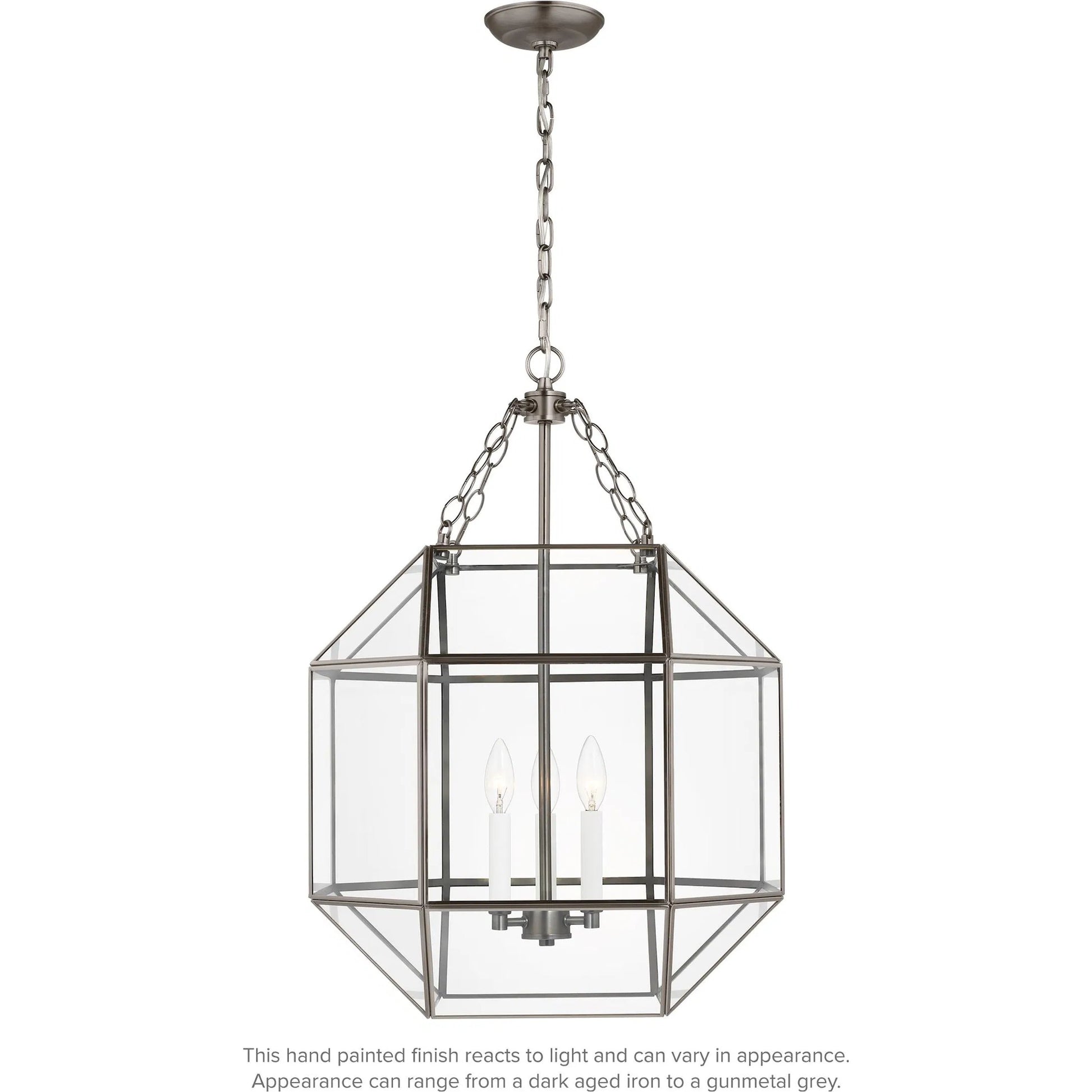 Morrison Medium Three Light Lantern by Visual Comfort & Co.. Made from steel in a unique style.