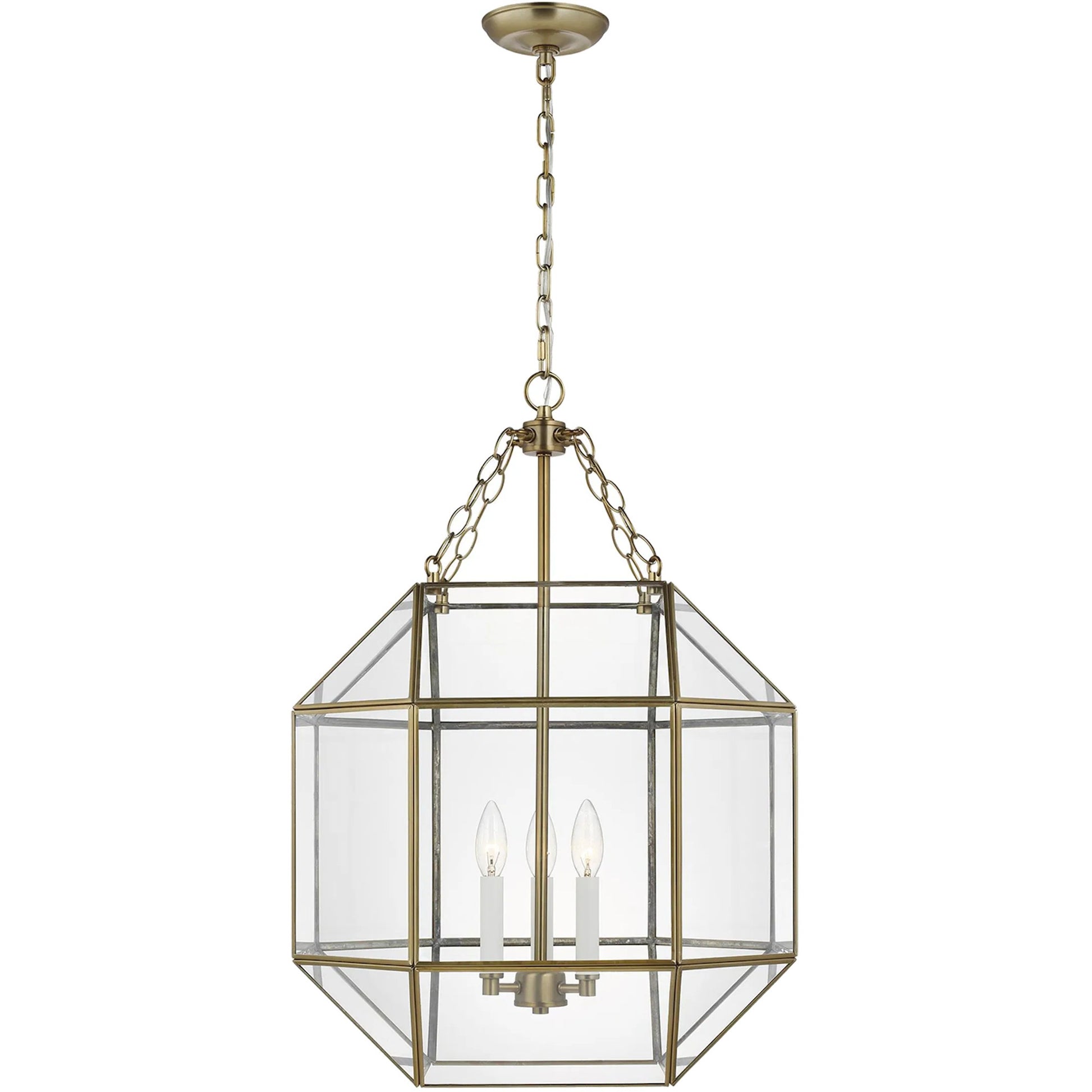 Morrison Medium Three Light Lantern by Visual Comfort & Co.. Made from steel in a unique style.