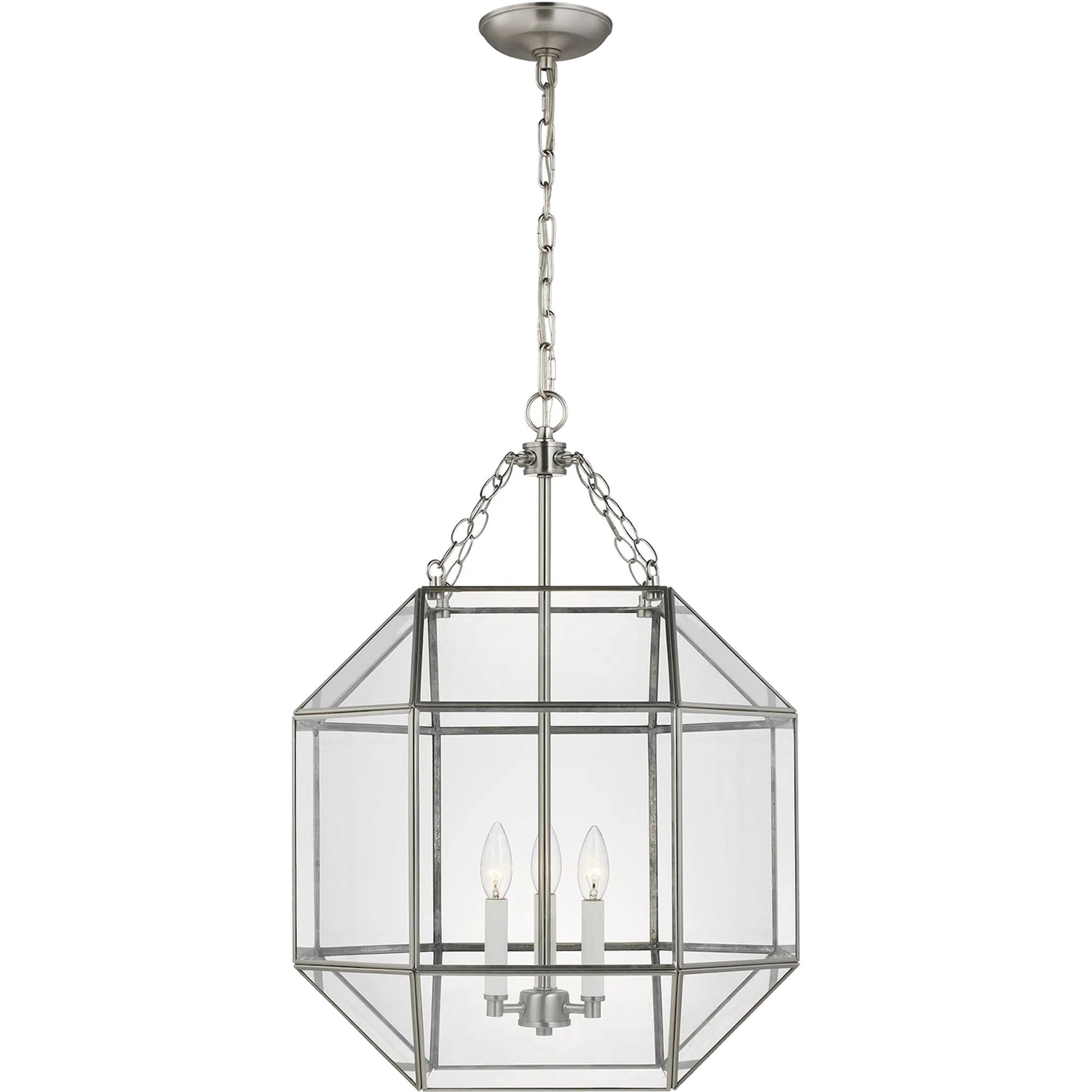 Morrison Medium Three Light Lantern by Visual Comfort & Co.. Made from steel in a unique style.