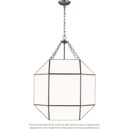 Morrison Large Four Light Lantern by Visual Comfort & Co.. Made from steel in a unique style.