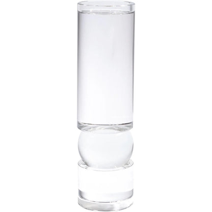 Bipolar Crystal Candle Holder by Global Views. Made from crystal in a transitional style.