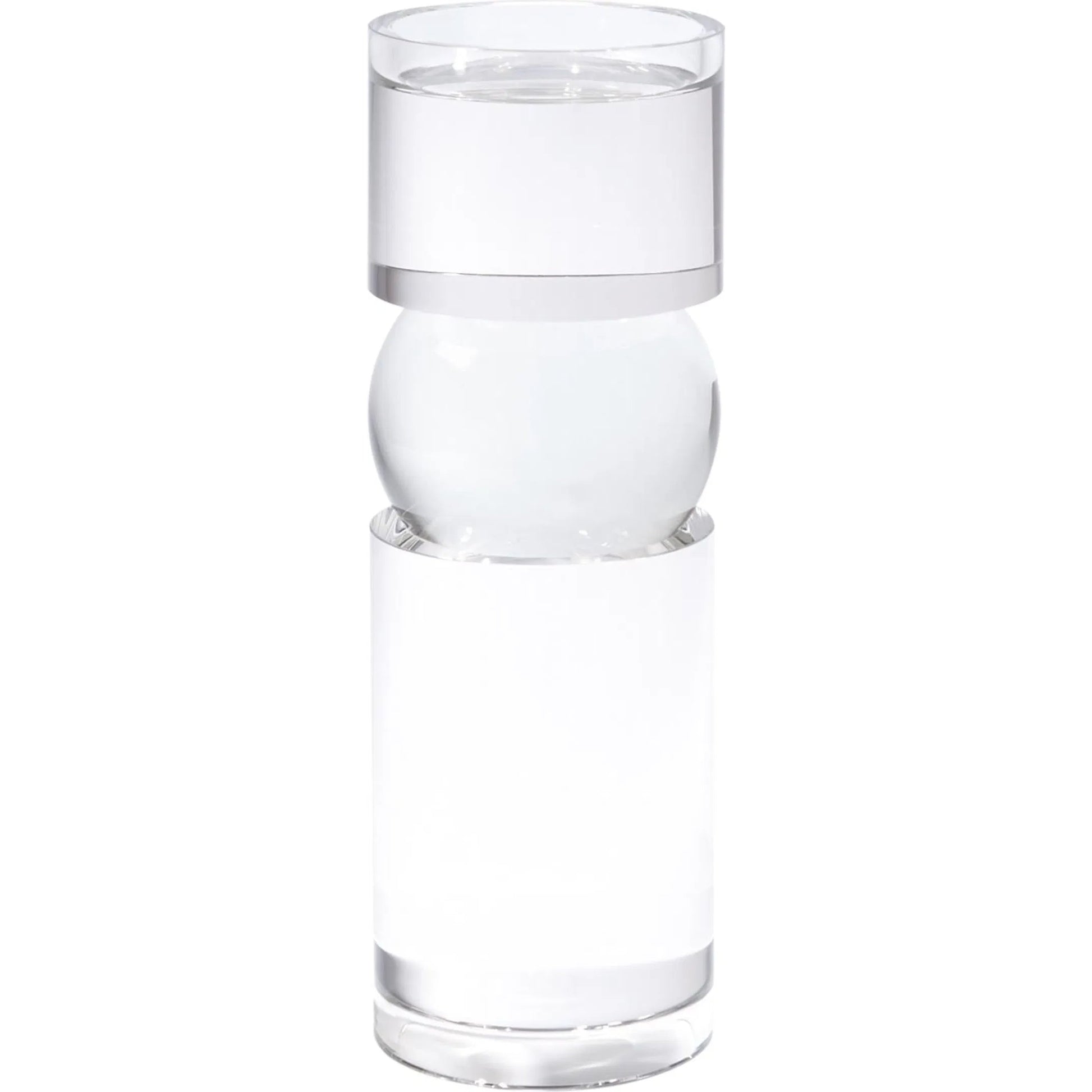 Bipolar Crystal Candle Holder by Global Views. Made from crystal in a transitional style.