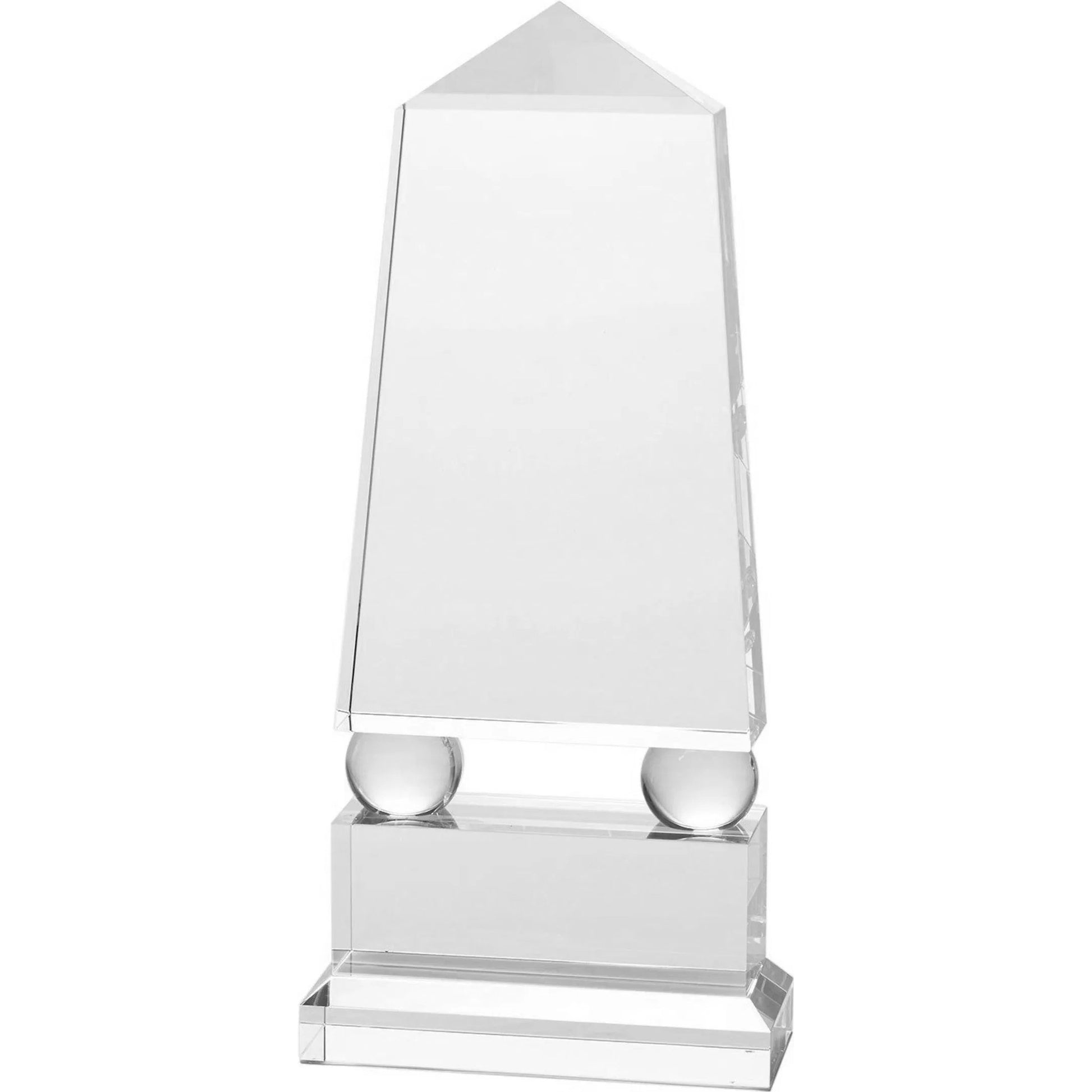 Crystal Obelisk by Global Views. Made from crystal in a modern style.