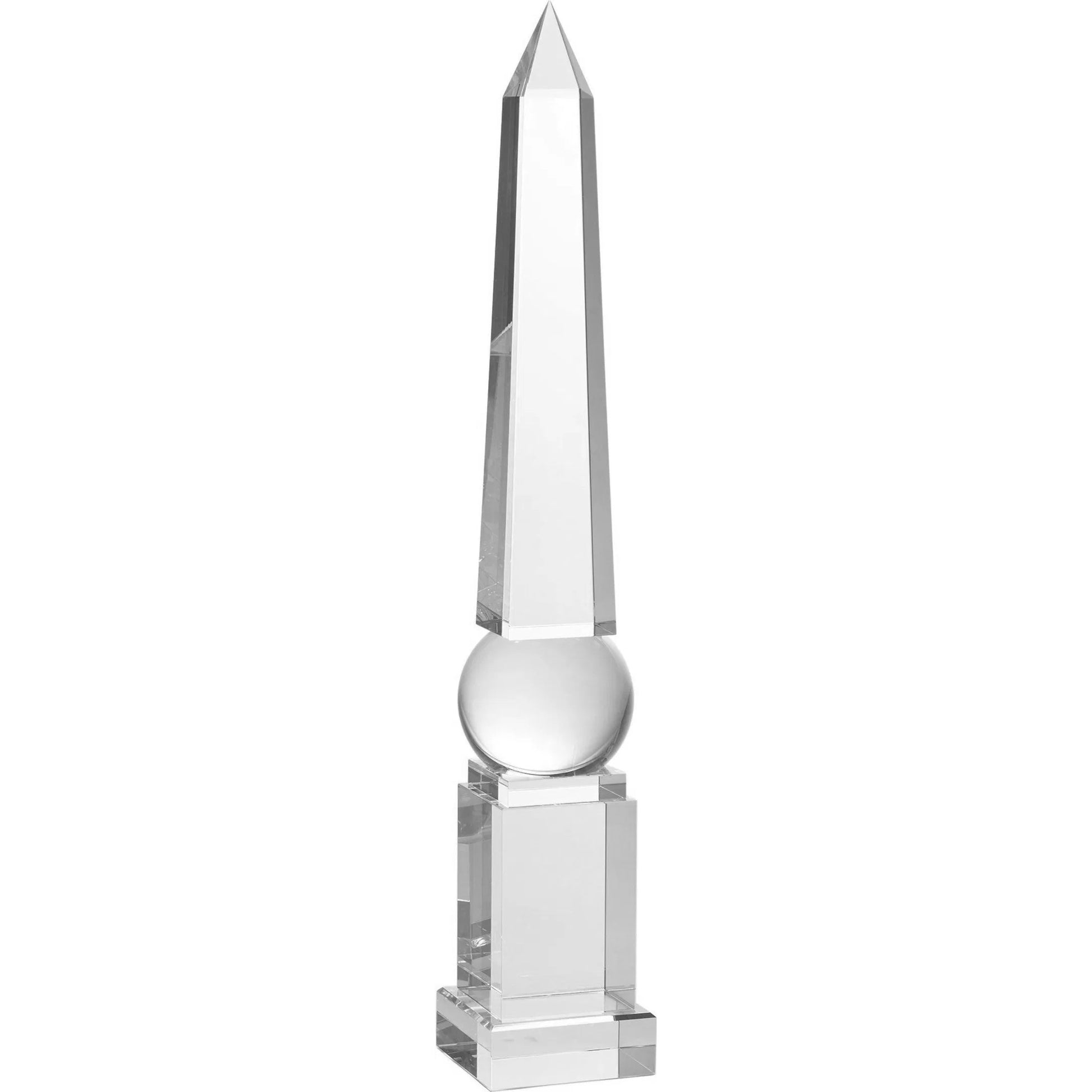 Crystal Obelisk by Global Views. Made from crystal in a modern style.