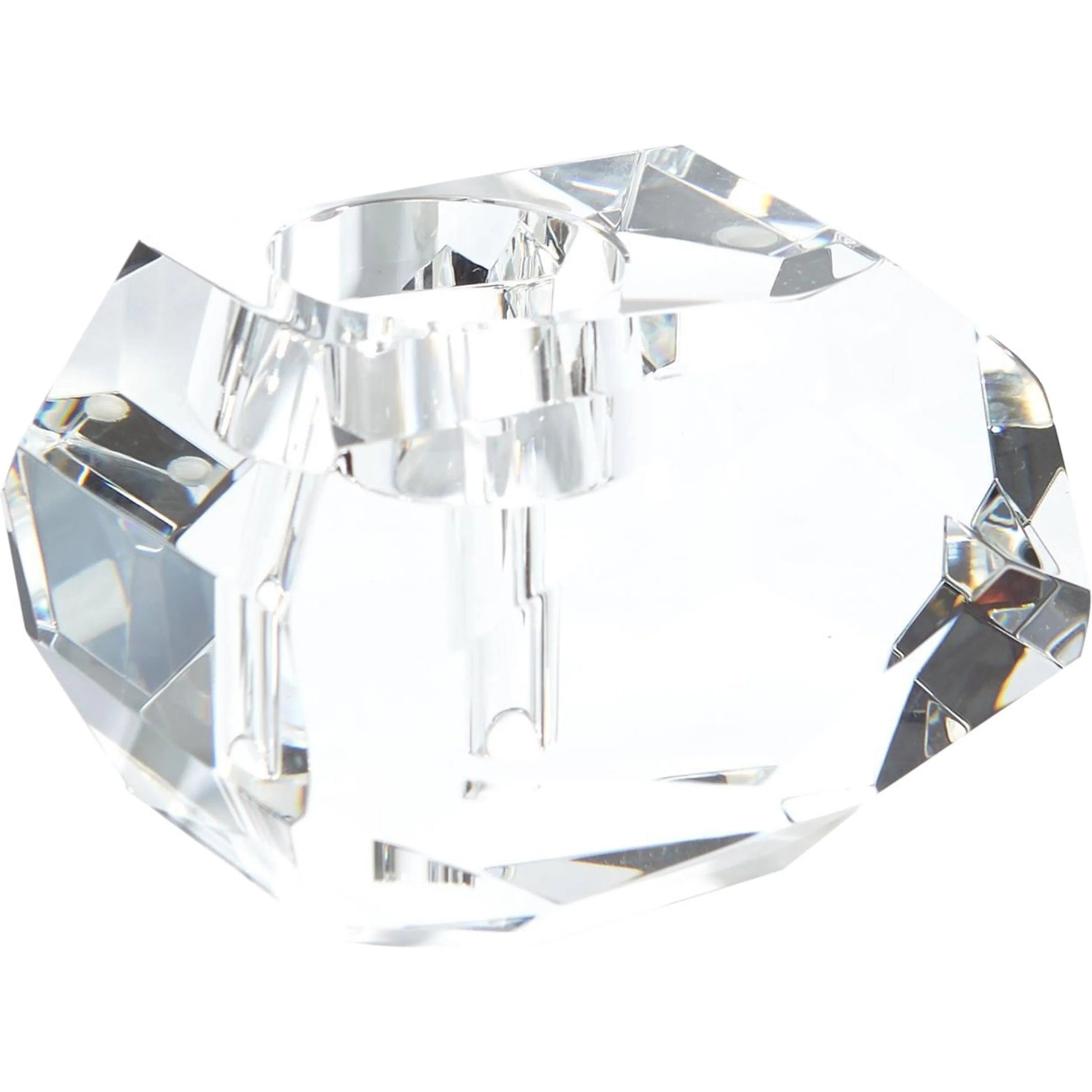 Gemstone Tealight Bud Vase by Global Views. Made from crystal in a transitional style.