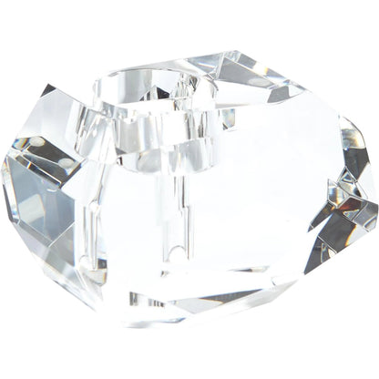 Gemstone Tealight Bud Vase by Global Views. Made from crystal in a transitional style.