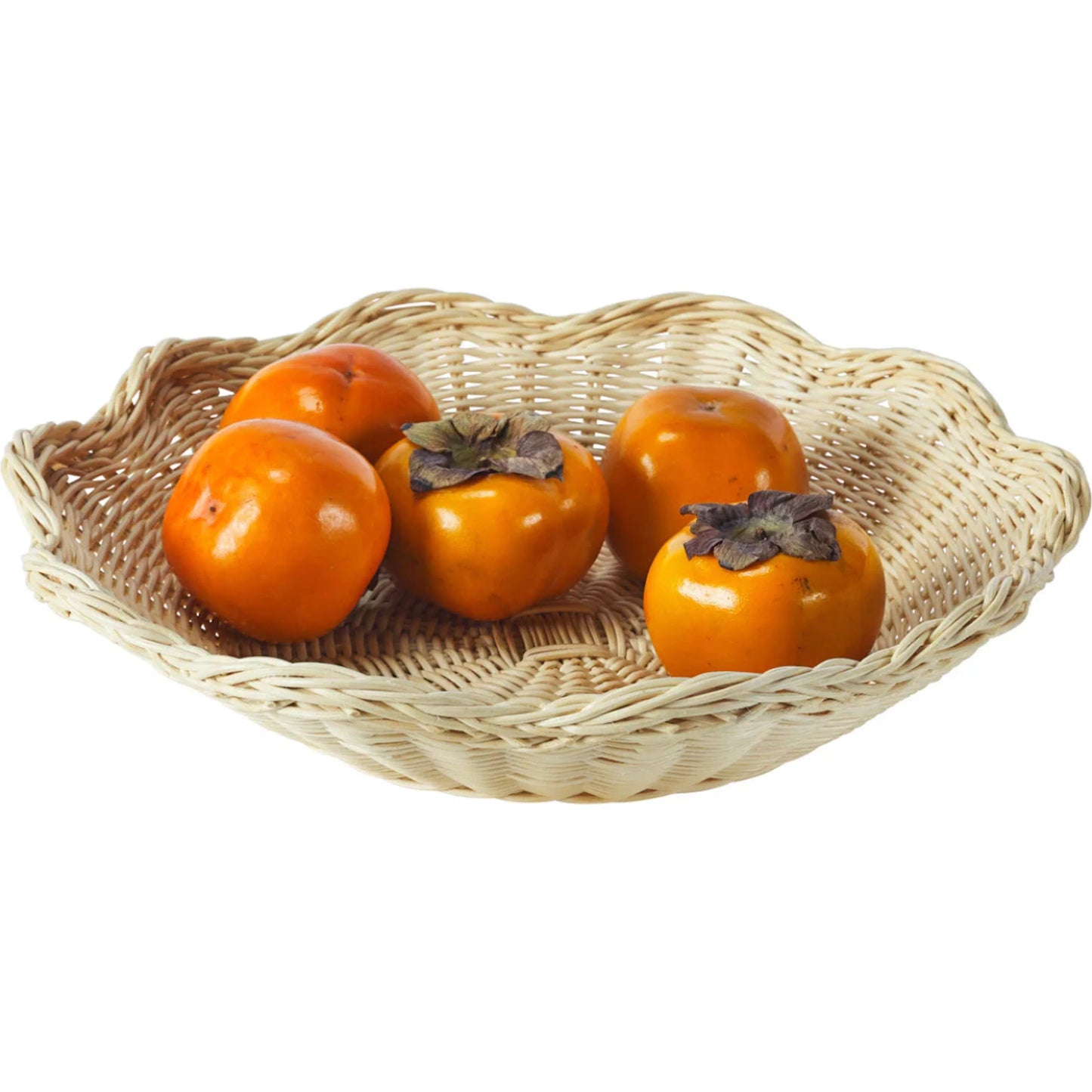 002 SI-2453026 | Additional Silo | Wavy Wicker Tray by Chelsea House in brown. Made from rattan in a rustic style.