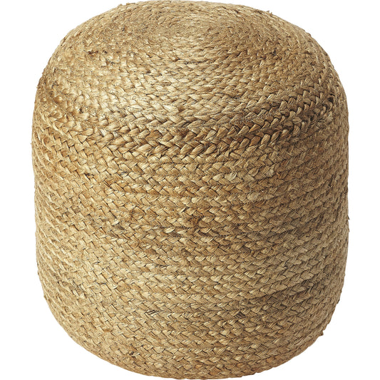 Noosa Jute Pouffe by Butler Specialty Company in natural. Made from fabric: jute, fill: thermocol beans in a coastal style.