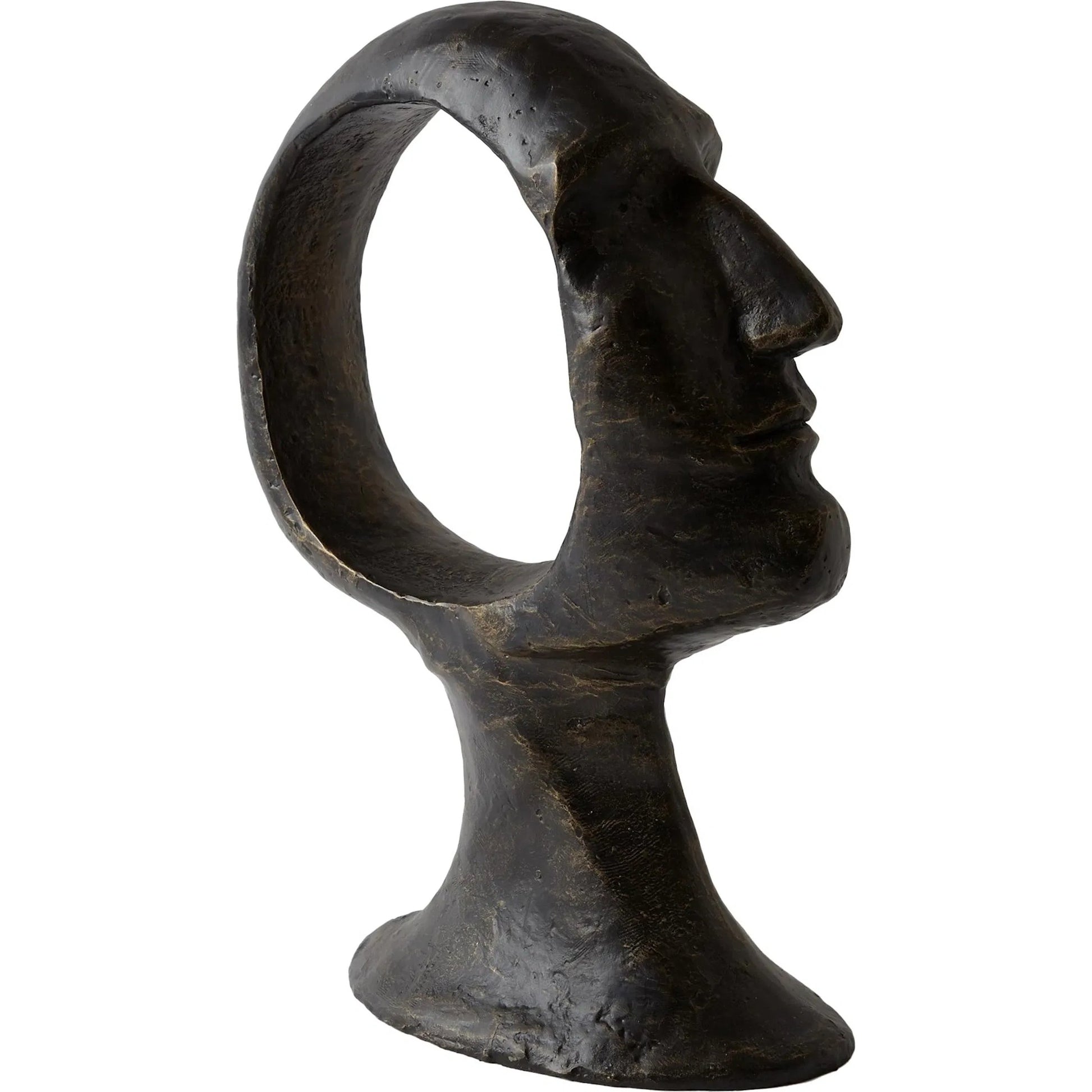 Hollow Head Man by Global Views in bronze. Made from iron in a eclectic & global style.