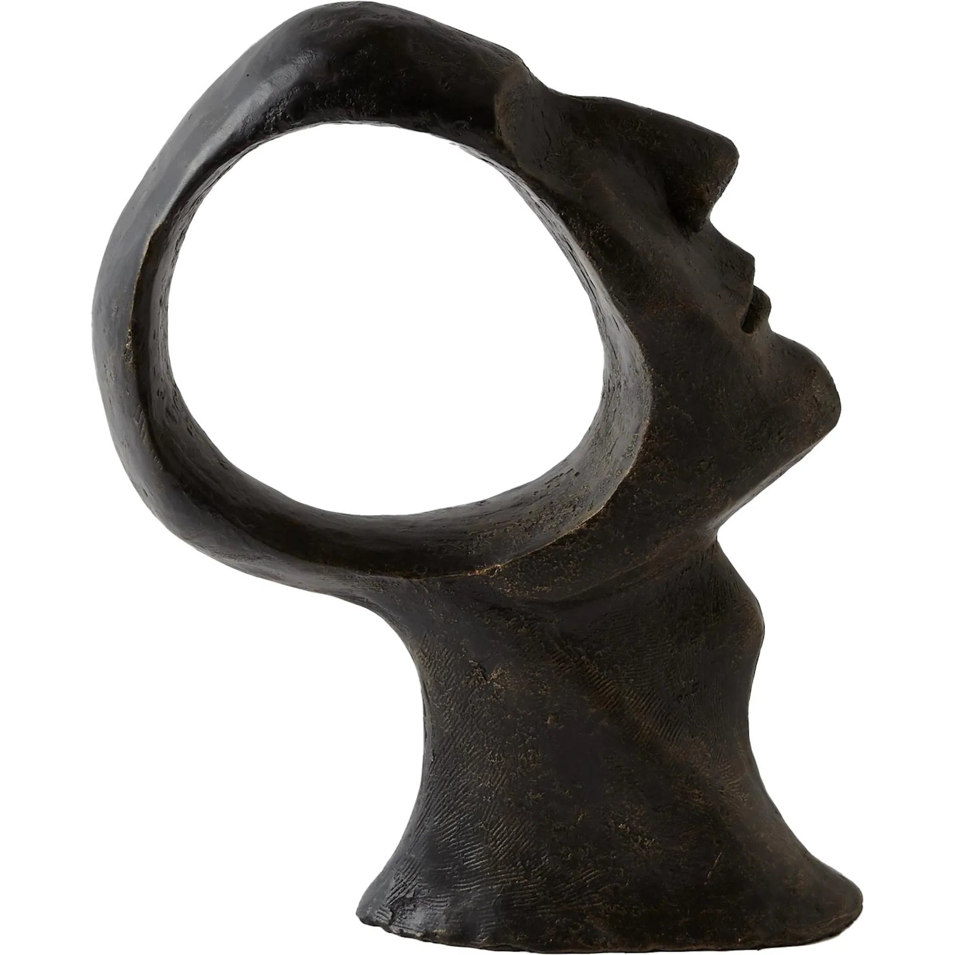 Hollow Head Man by Global Views in bronze. Made from iron in a eclectic & global style.