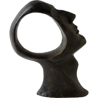 Hollow Head Man by Global Views in bronze. Made from iron in a eclectic & global style.