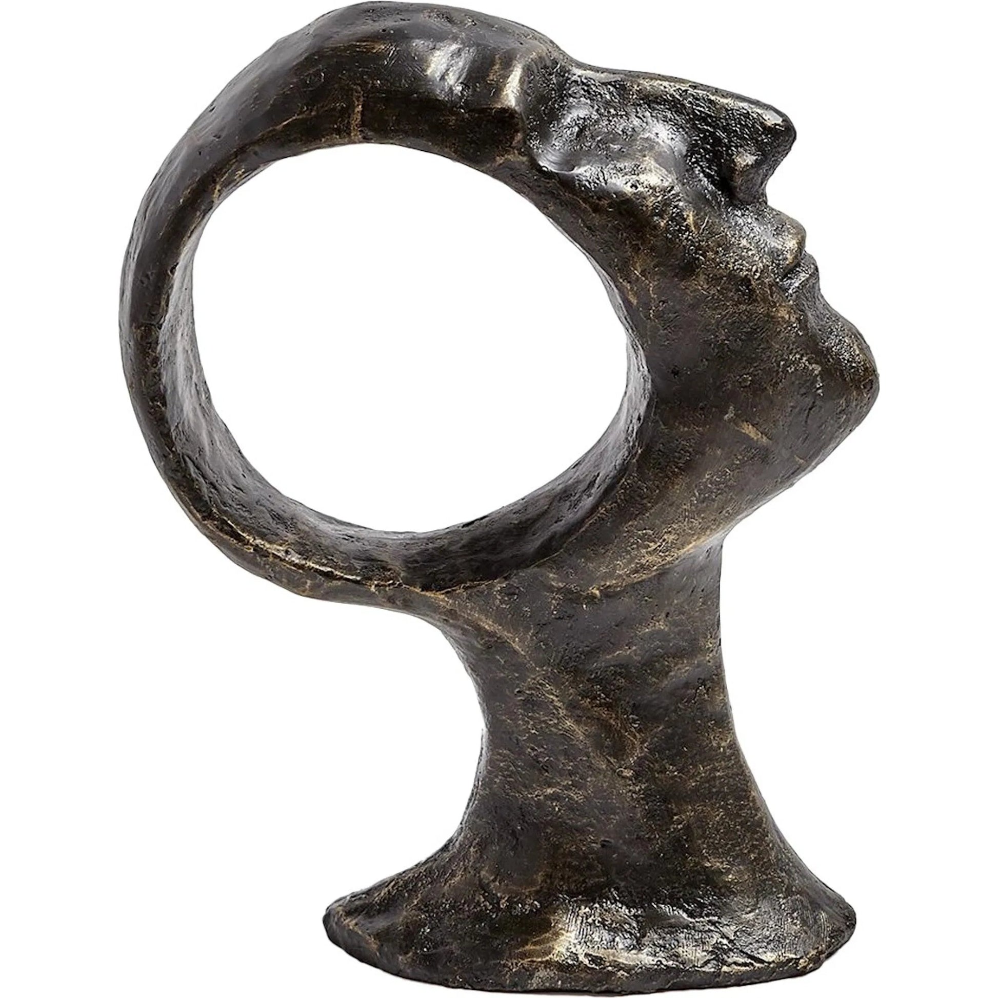 Hollow Head Man by Global Views in bronze. Made from iron in a eclectic & global style.